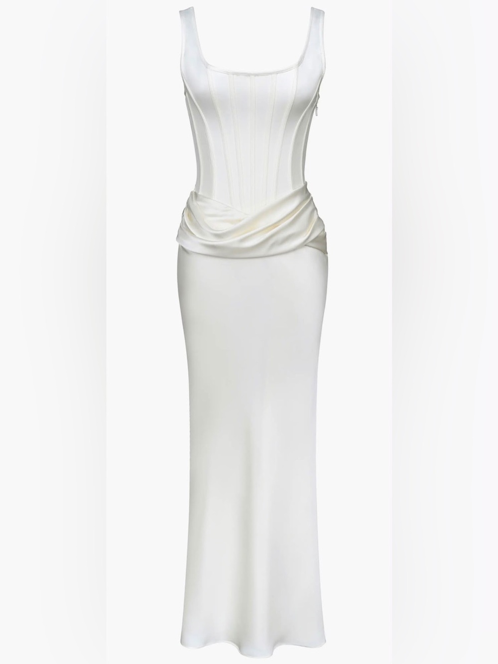 House•cb Ivory Corset-Style Long Dress - Picture 4 of 7